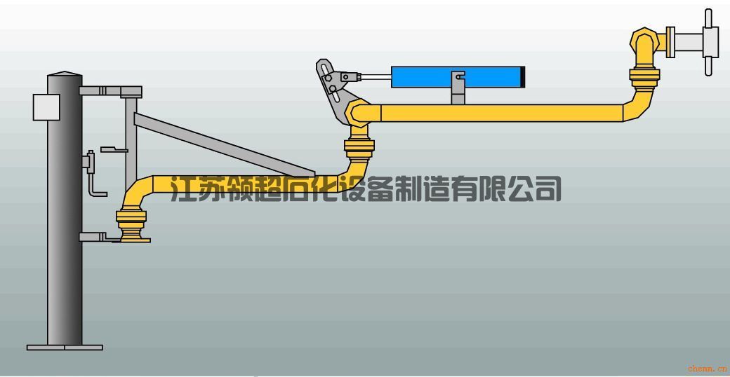 新疆輪臺(tái)客戶定制采購的AL2503底部裝卸鶴管，已發(fā)往使用現(xiàn)場(chǎng)(1)
