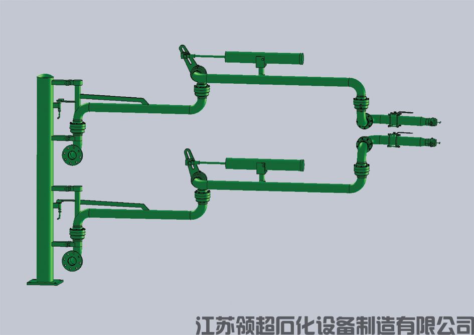 陜西西安客戶(hù)定制采購(gòu)的一批AL2543汽車(chē)底部密閉裝卸鶴管（底部裝卸臂）已通過(guò)物流發(fā)往使用現(xiàn)場(chǎng)(1)