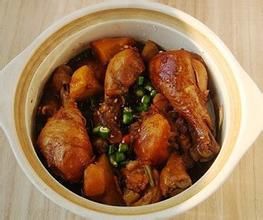 燉雞腿 - 以雞腿為食材的菜肴